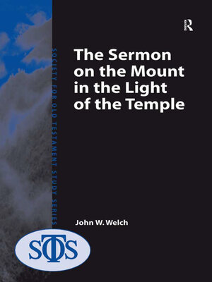 cover image of The Sermon on the Mount in the Light of the Temple